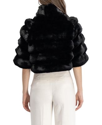 Faux Fur Chinchilla Bolero