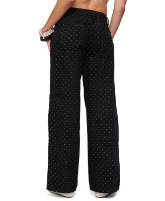  Misha Polka Dot Baggy Low Black Wash Jeans