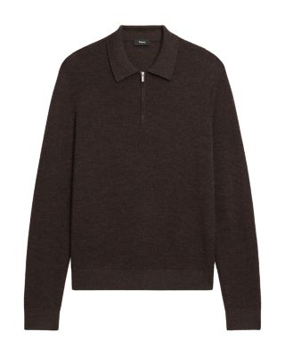 Cashmere Long Sleeve Polo Shirt
