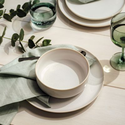 Crafted Cotton 12 Piece Dinnerware Set, Service for 4