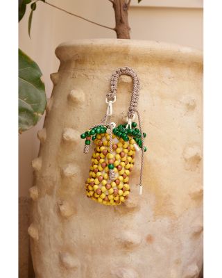 Beaded Pineapple Bucket Bag