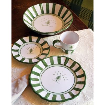 Allegro Dinner Plate, Green Tree