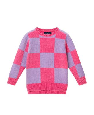 Girls&#39; Checkerboard Sweater - Little Kid