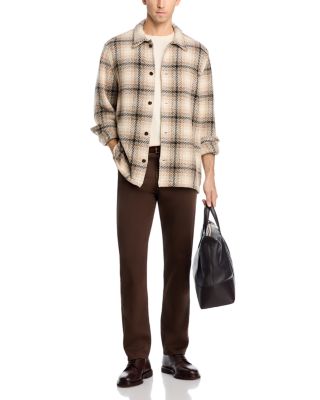Twill Shirt Jacket in Broken Plaid