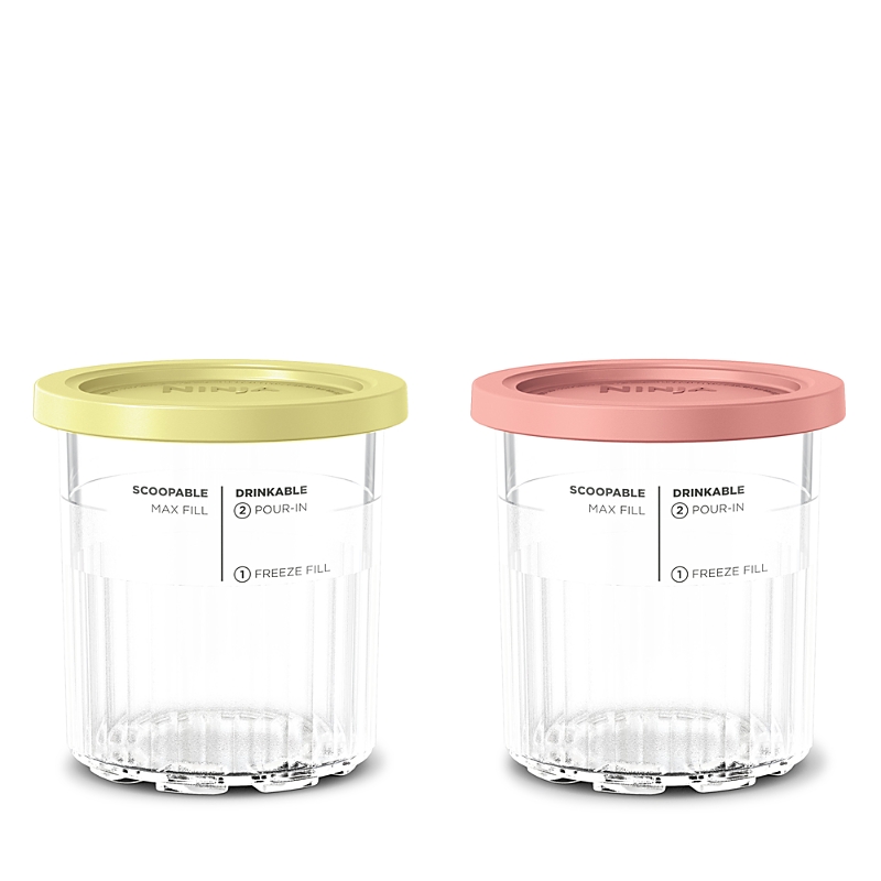 Ninja Creami Deluxe Pint Containers With Lids, Set Of 2 In Multi