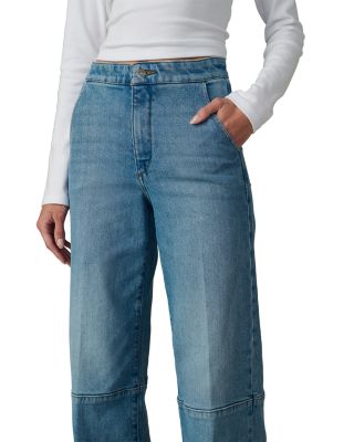 The Seamed Mia High Rise Wide Leg Jeans in Miraculous