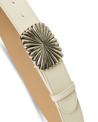 Women&#39;s Cosmo Gesso Leather Belt