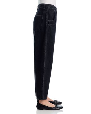 Lenox High Rise Barrel Jeans in Double Stone