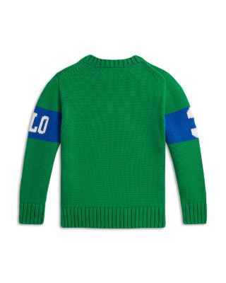 Boys' Equestrian Intarsia Crewneck Sweater - Little Kid