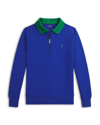 Boys' Double Knit Collared Sweatshirt - Big Kid