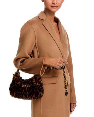 Tag Shearling Hobo Bag