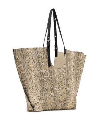 Ara Snake Print East West Tote