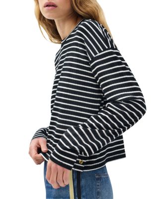 The Knit Stripe Crewneck Pullover