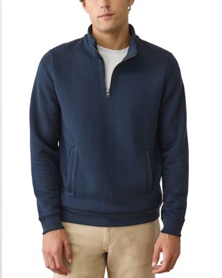 Corbet Quilted Quarter Zip Sweater