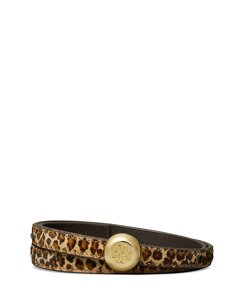Tory Burch Romy Reversible Belt In Metallic