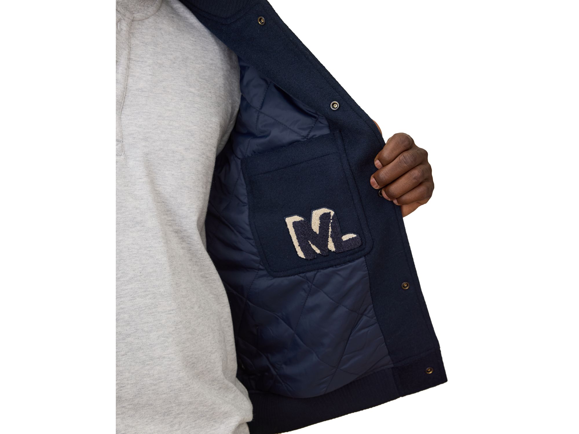 Fields Wool Blend Varsity Jacket — Image 4
