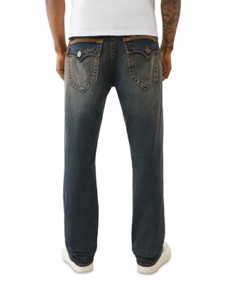 Ricky Super Flatlock Straight Fit Jeans in Greenland