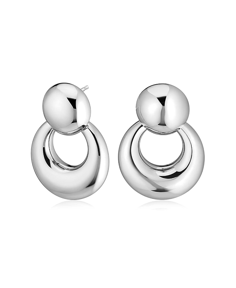 Oradina Sterling Silver In My Orbit Drop Earrings