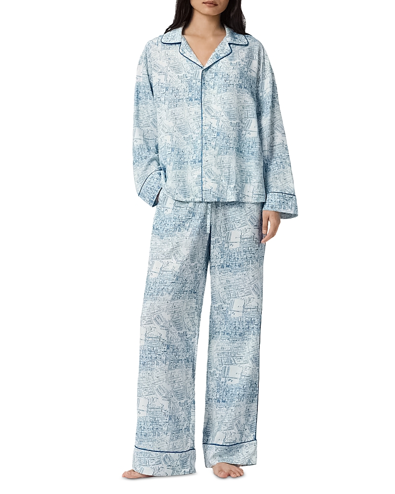 Allsaints Maude Map Print Pajamas In Multi