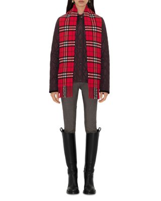 Narrow Check Cashmere Scarf - Exclusive
