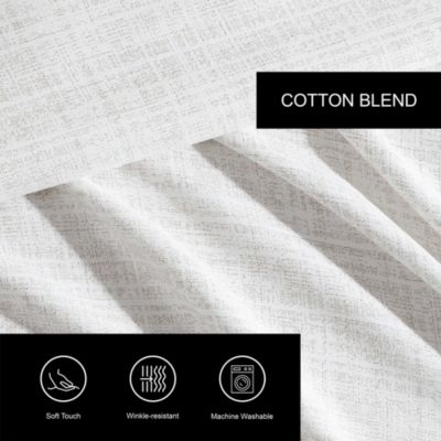 Erased Texture Cotton Sateen 4 Piece Sheet Set