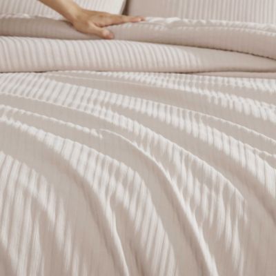 Solid Chenille 3 Piece Comforter Set, Queen