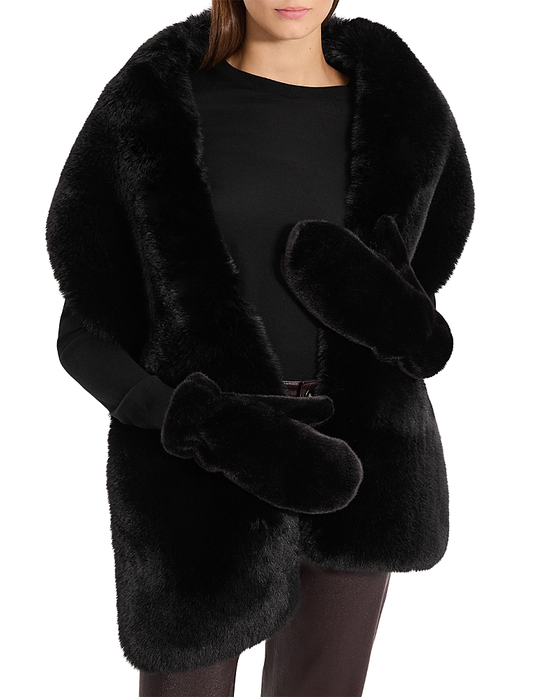 Theory Cashmere Lined Mittens In Black