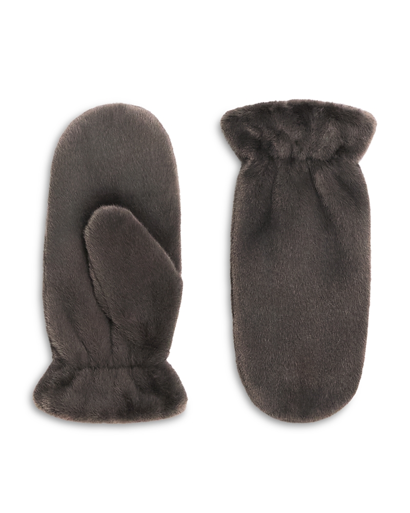 Theory Cashmere Lined Mittens In Gray