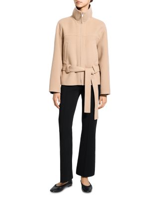 Cropped Wool & Cashmere Anorak Coat