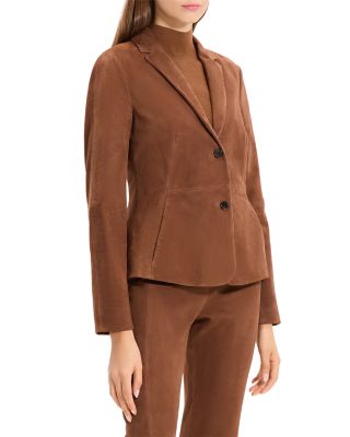 Shaped Suede Blazer