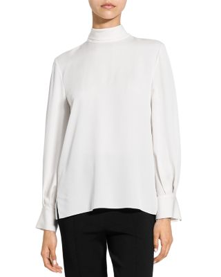 Silk Blouson Sleeve Top