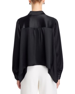 Georgia Satin Stripe Top