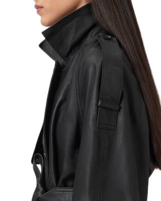 Reed Leather Trench Jacket
