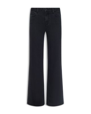 Scottie High Rise Wide Leg Jeans in Washed Black