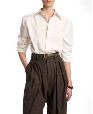  Cassandre Thin Belt In Smooth Leather