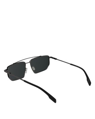 Metal Lines Titanium Navigator Sunglasses, 59mm