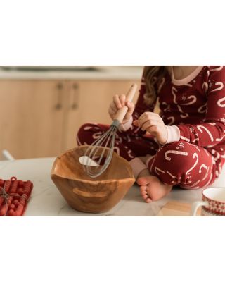 Girls' Candy Cane Print Pajama Set - Little Kid