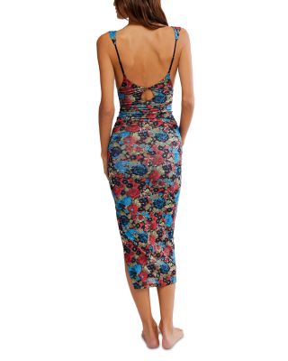 Long Live Printed Mesh Dress