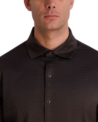 Long Sleeve Printed Button Front Shirt