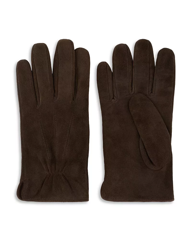 Boggi Milano Suede Leather Gloves