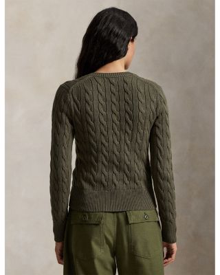 Cotton Cable Knit Cardigan