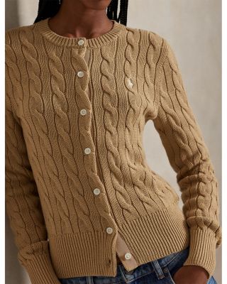 Cotton Cable Knit Cardigan