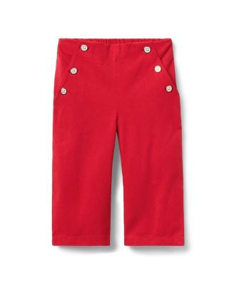  Unisex Wide Leg Button Pant