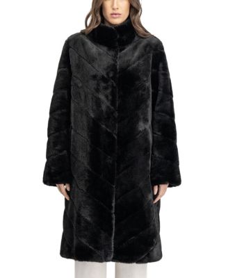 Faux Fur Mink Coat