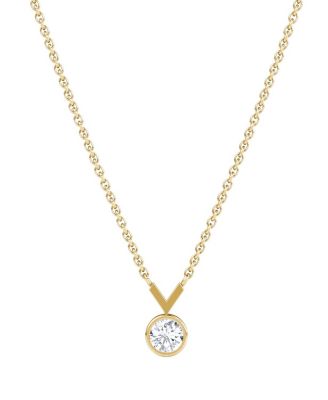  Arrow Necklace in 14K Gold, 0.25ctw Round Brilliant Lab Grown Diamond