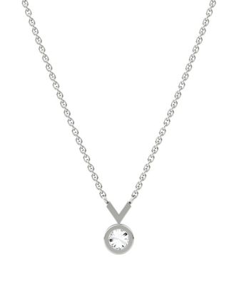 Arrow Necklace in 14K Gold, 0.25ctw Round Brilliant Lab Grown Diamond