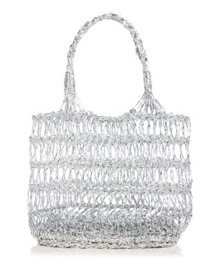 Woven Metallic Tote - Exclusive