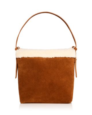 Suede & Shearling Top Handle Bag - Exclusive