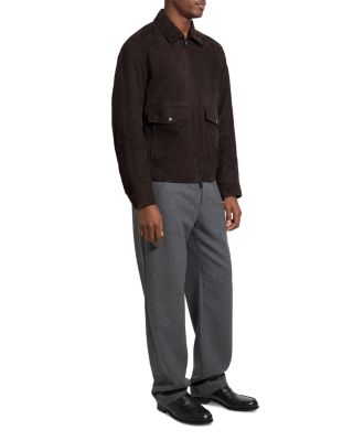 Aviator Relaxed Fit Suede Jacket