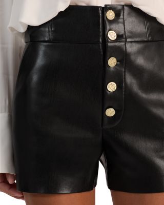 Baylor Faux Leather Shorts